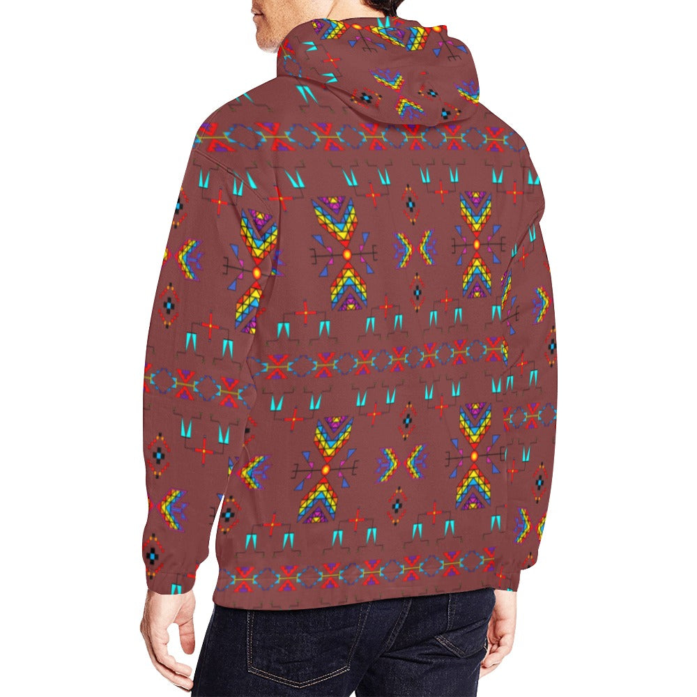 Rainy Chief Rainbow Earth Clay Hoodie for Men (USA Size)