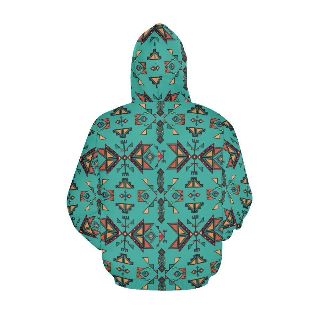 Arrow Dawn Turquoise Hoodie for Women (USA Size)