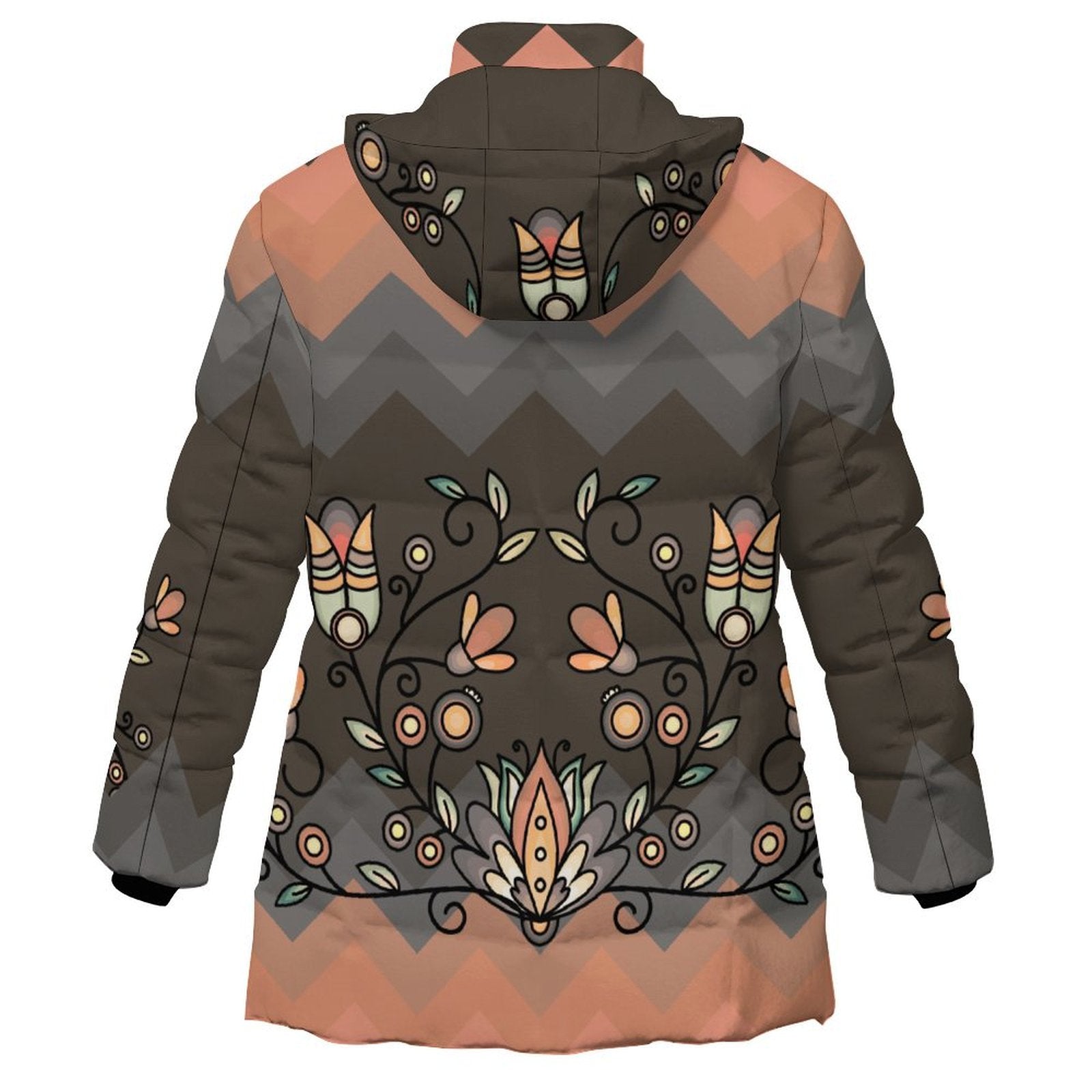 Roots and Rising Earthy Women's Hooded Puffer Coat