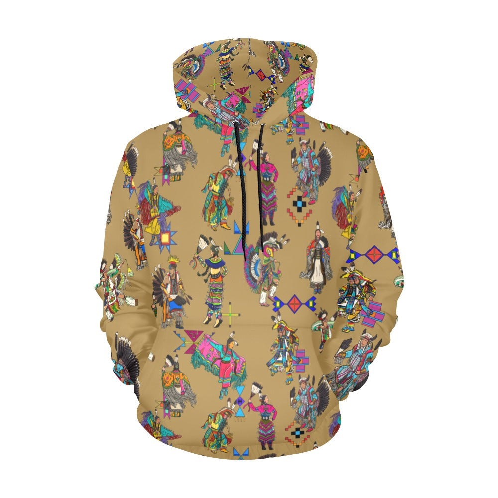 Grand Entry Dancers Earth Hoodie for Men (USA Size)