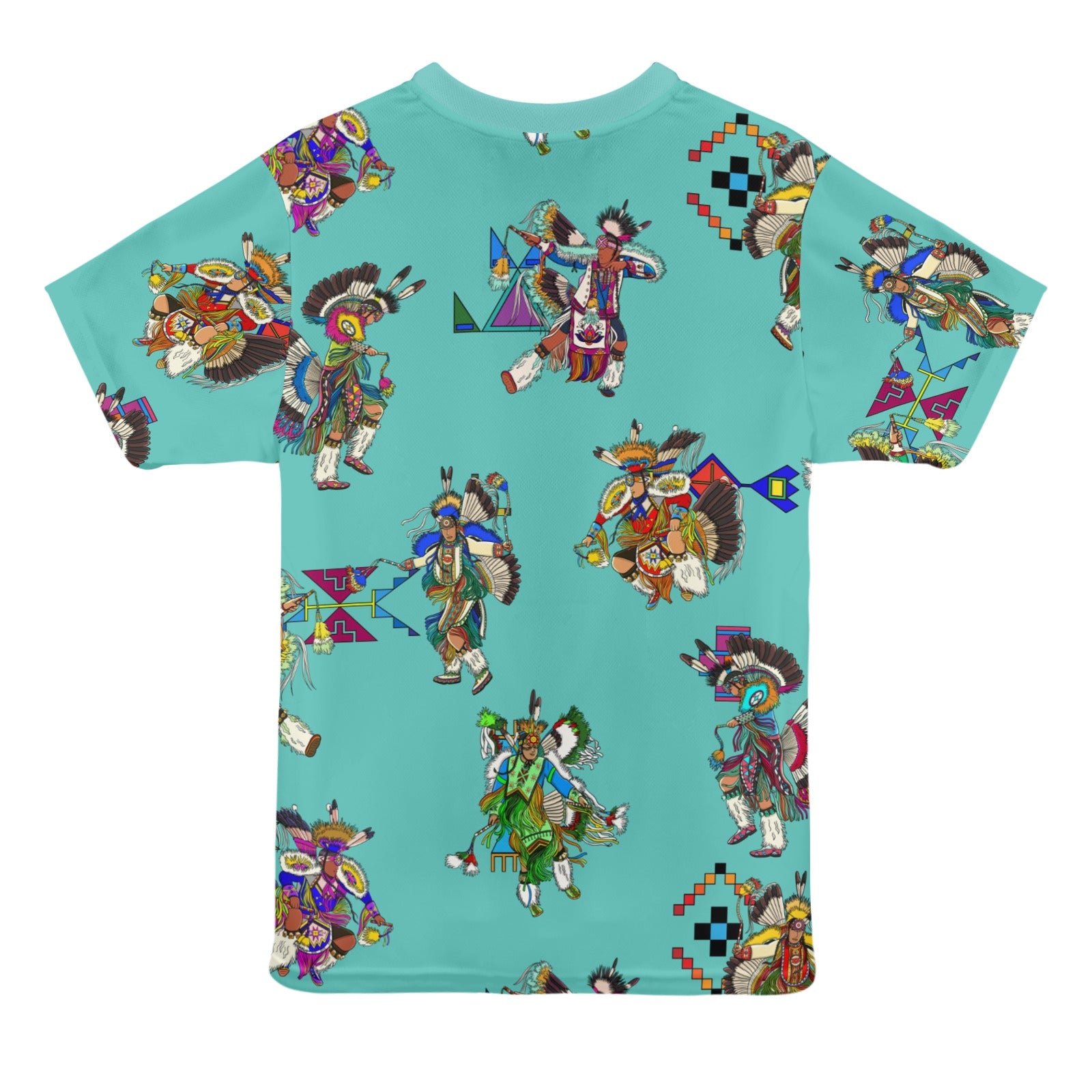 Men's Fancy Dancers Eggshell Blue T-shirt for Women