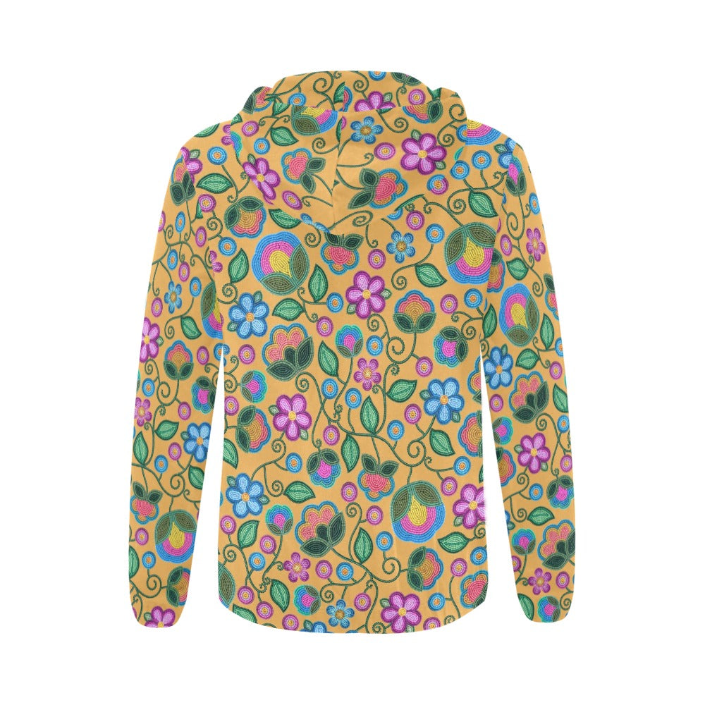Turquoise Sunbeam Yellow Full Zip Hoodie for Women