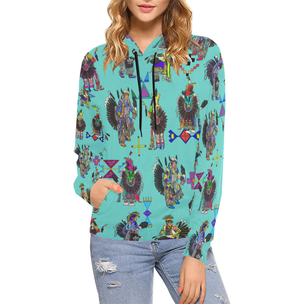 Men's Tradish Dancers Eggshell Blue Hoodie for Women (USA Size)