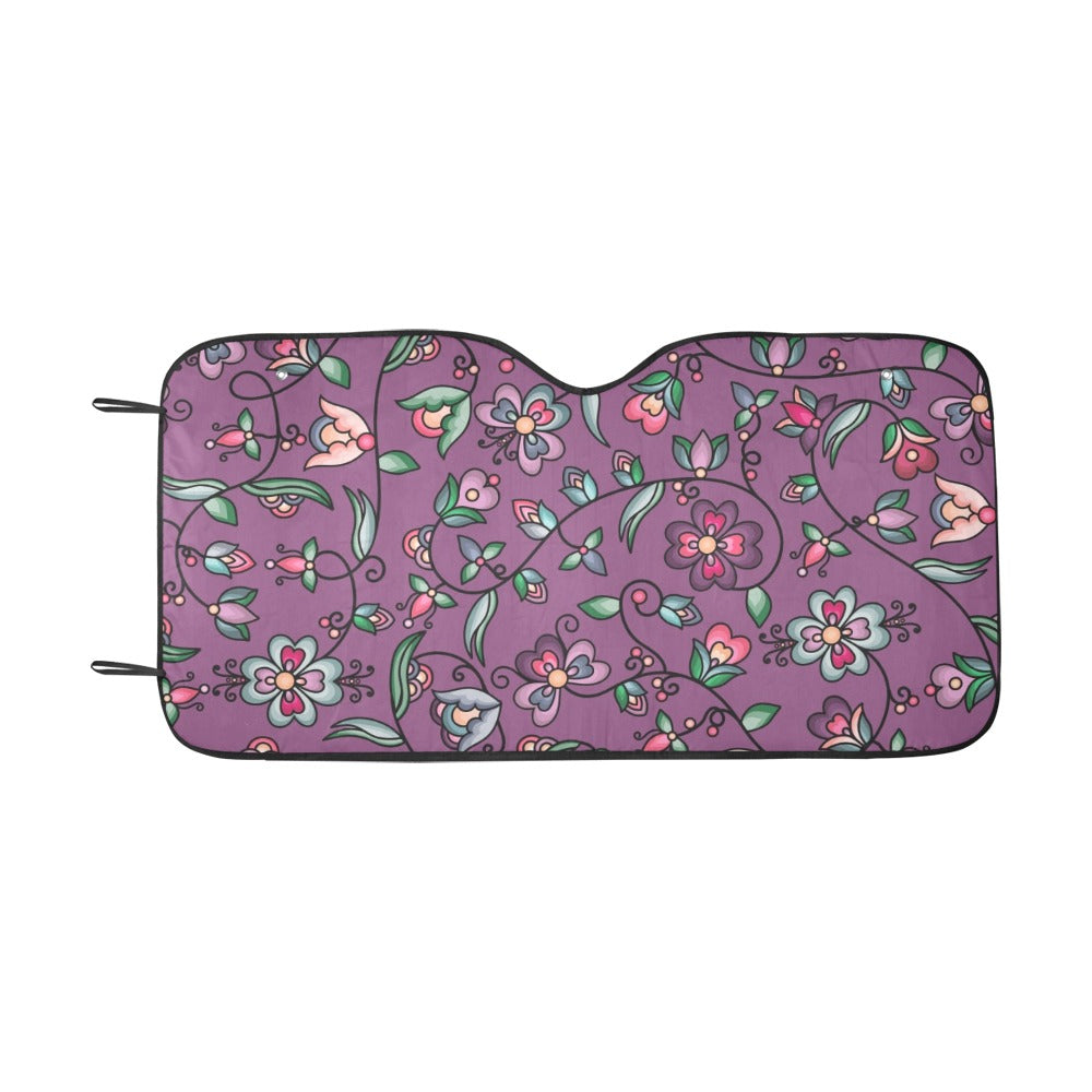 Amber Evening Garland Purple Car Sun Shade 55"x30"