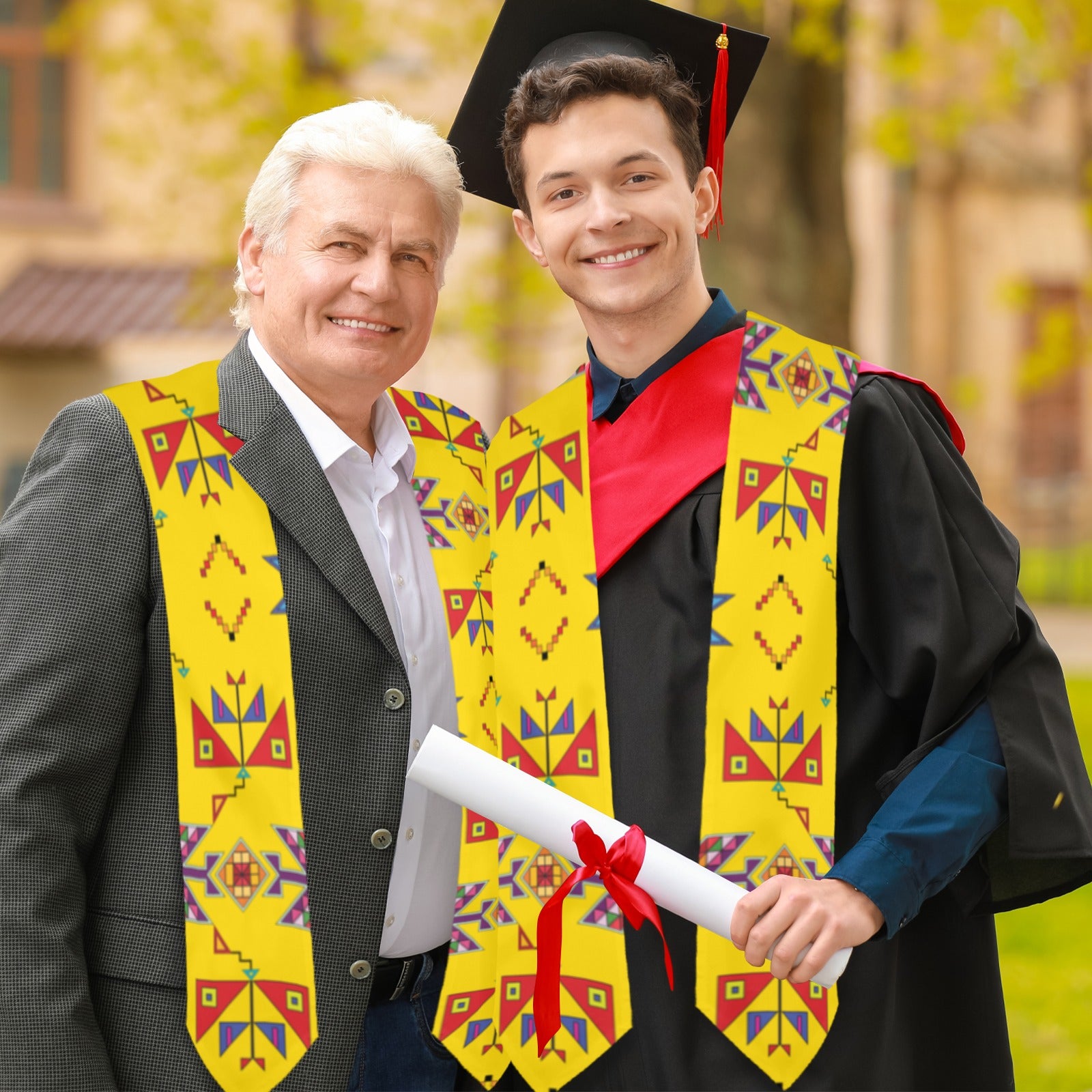 Scattered Generations Maize Graduation Stole