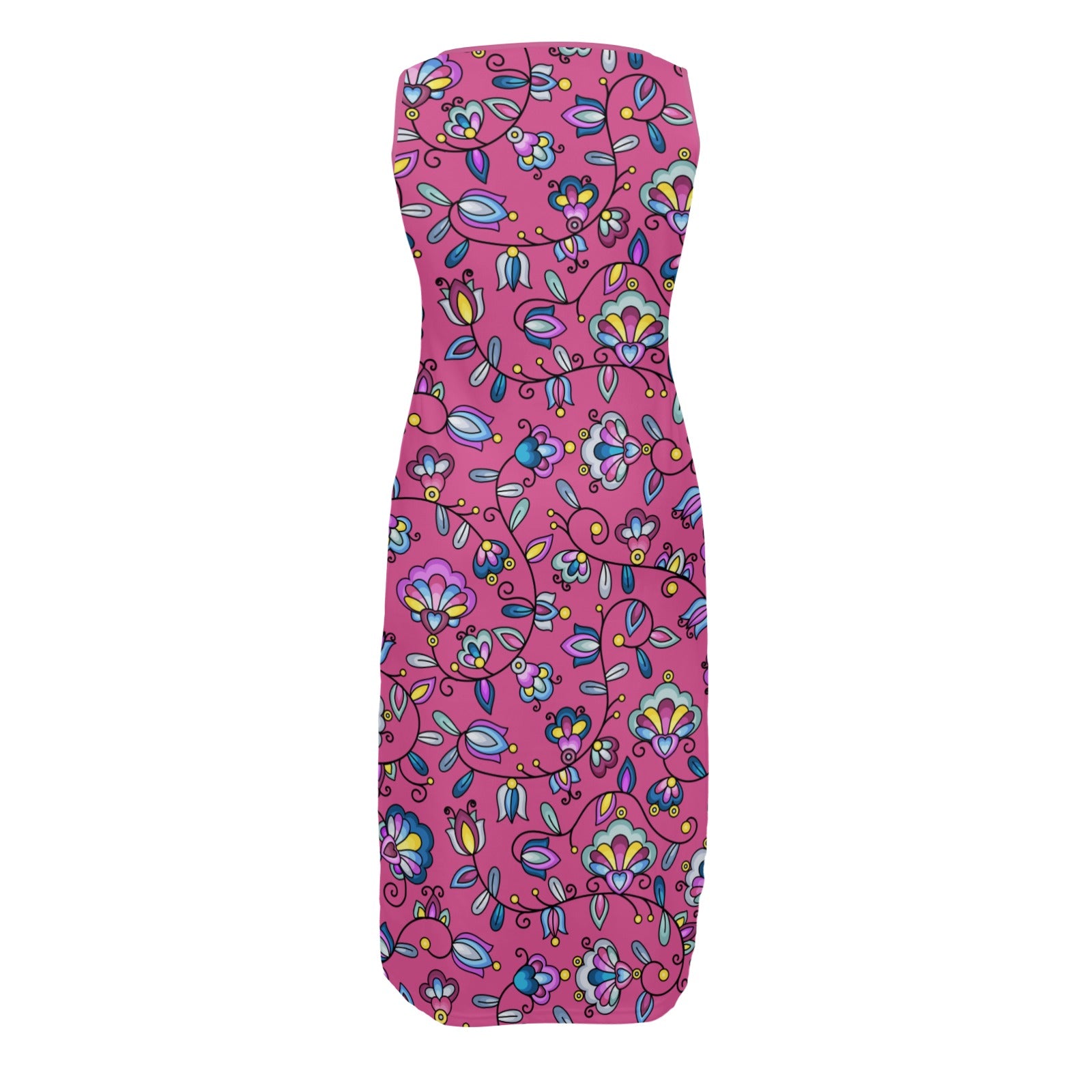 Autumn Bundle Blessing Pink Phaedra Sleeveless Open Fork Long Dress