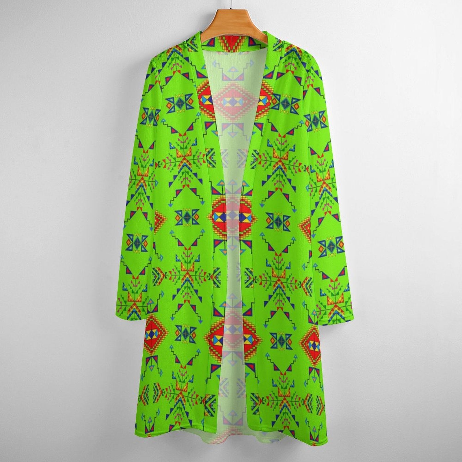 Buffalo Jump Neon Green Cardigan