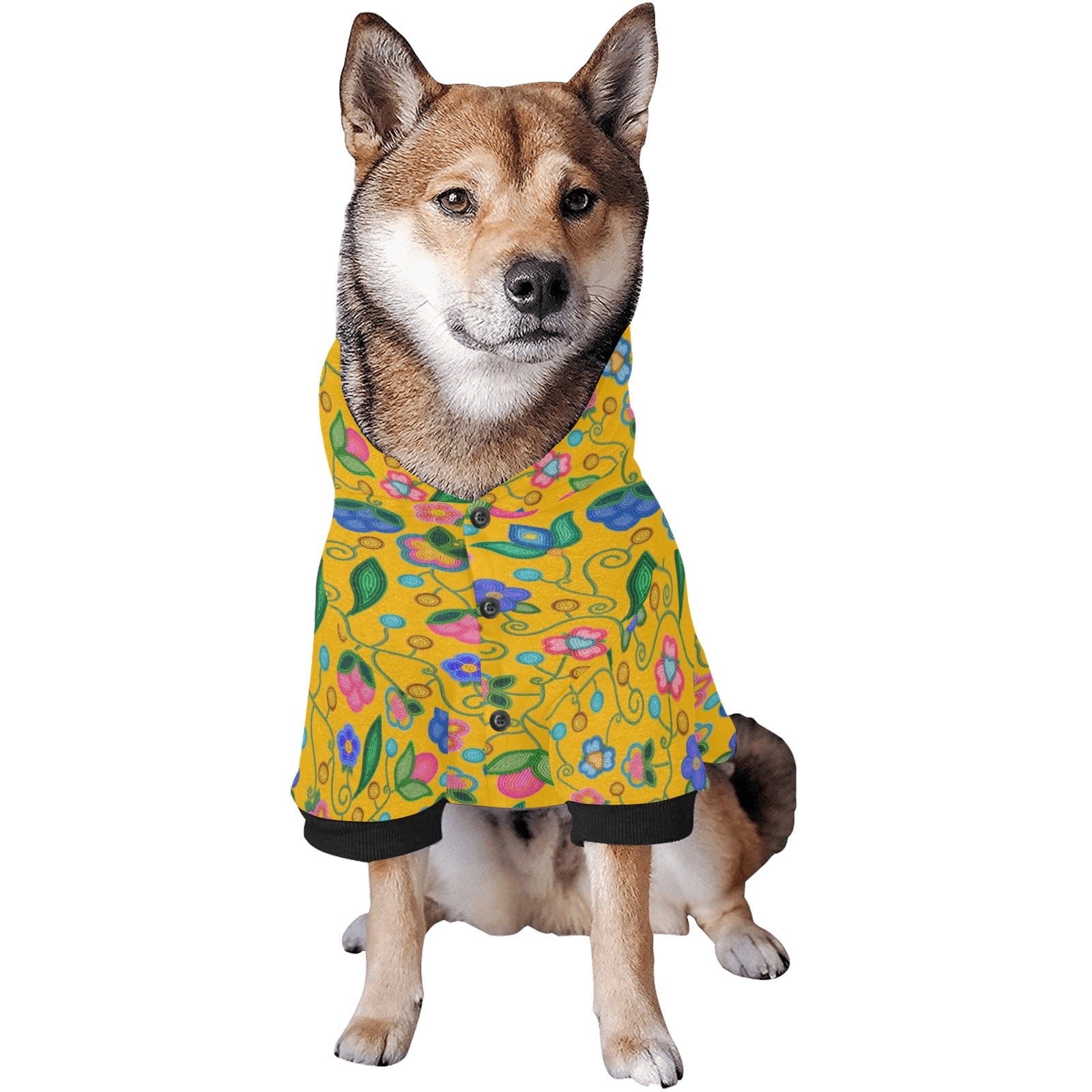 Skyberry Serenade Yellow Pet Dog Hoodie