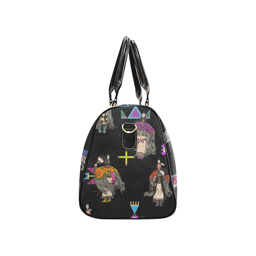 Women's Tradish Dancers Black Waterproof Travel Bag/Small