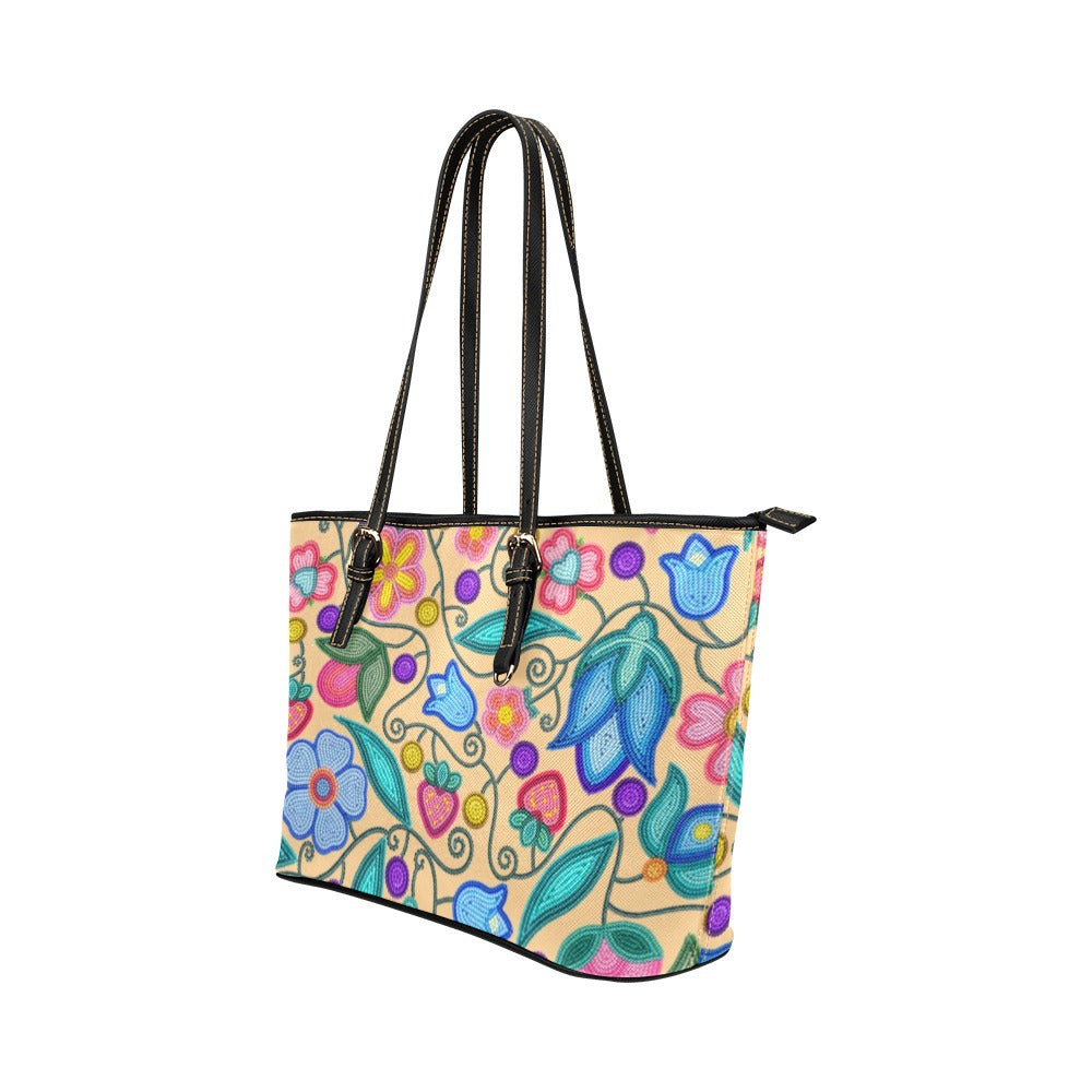 Sweet Offering Cream Leather Tote Bag/Large