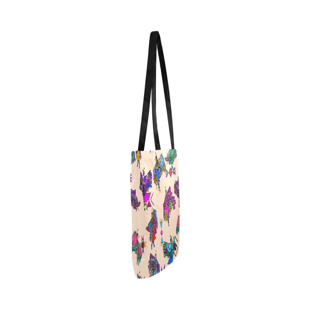 Women's Fancy Dancers Muslin Reusable Shopping Bag (Two sides)
