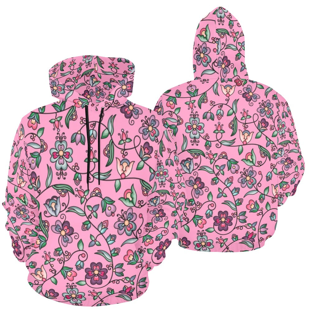 Amber Evening Garland Pink Hoodie for Men (USA Size)