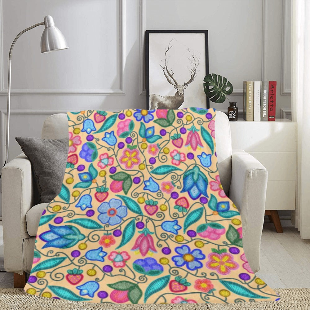 Sweet Offering Cream Ultra-Soft Micro Fleece Blanket 60"x80"