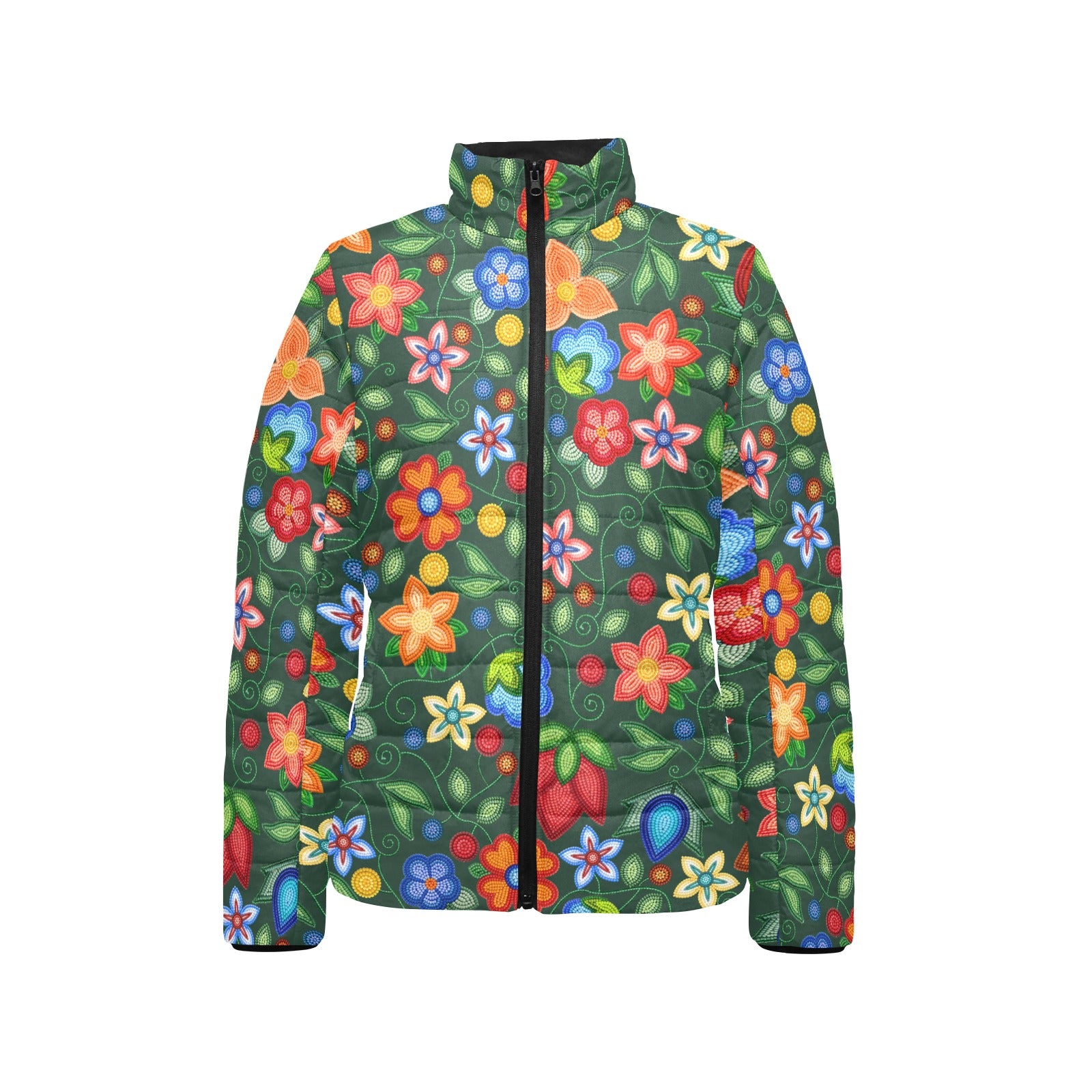 Morning Harmony Forest Women's Stand Collar Padded Jacket