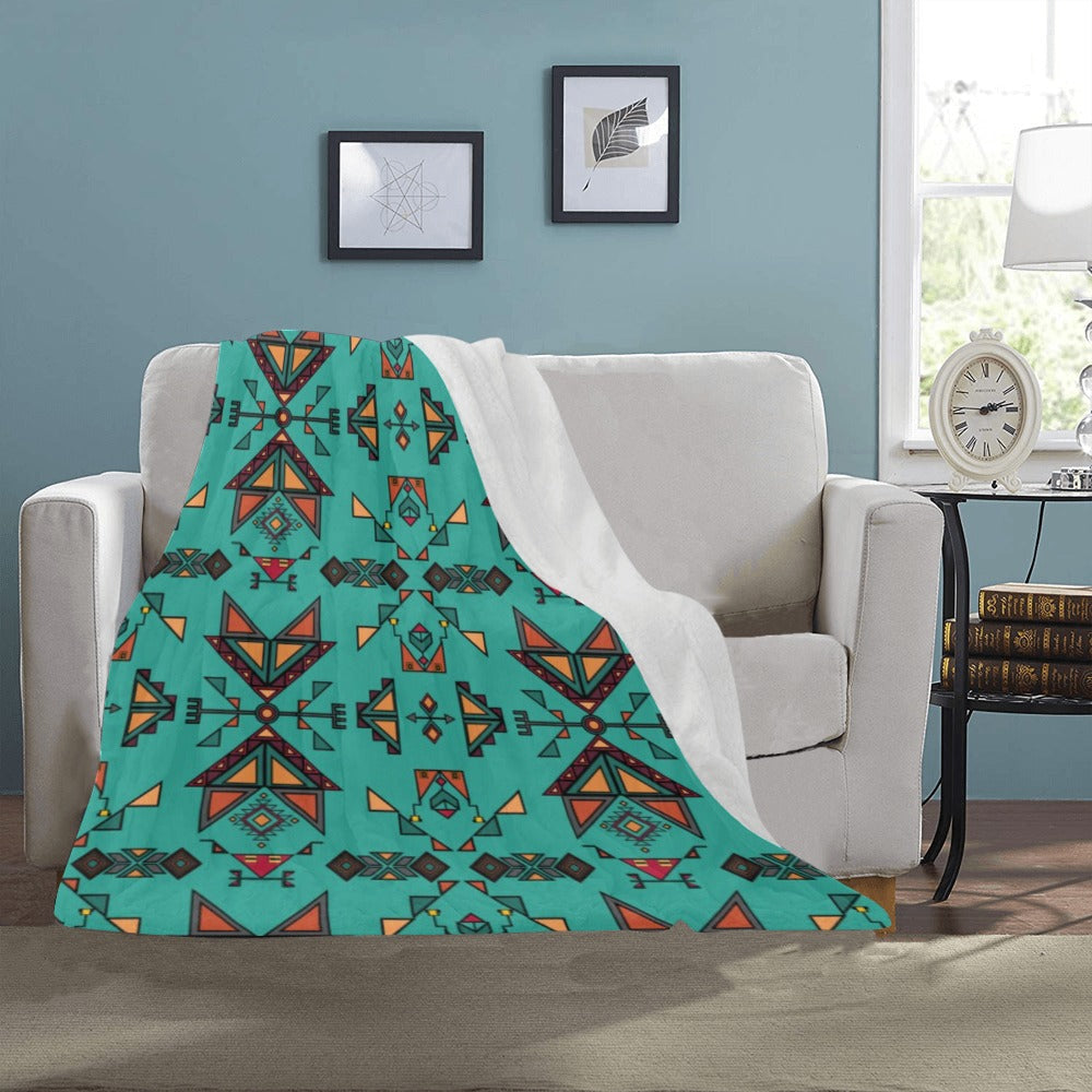 Arrow dawn Turquoise Ultra-Soft Micro Fleece Blanket 40"x50"