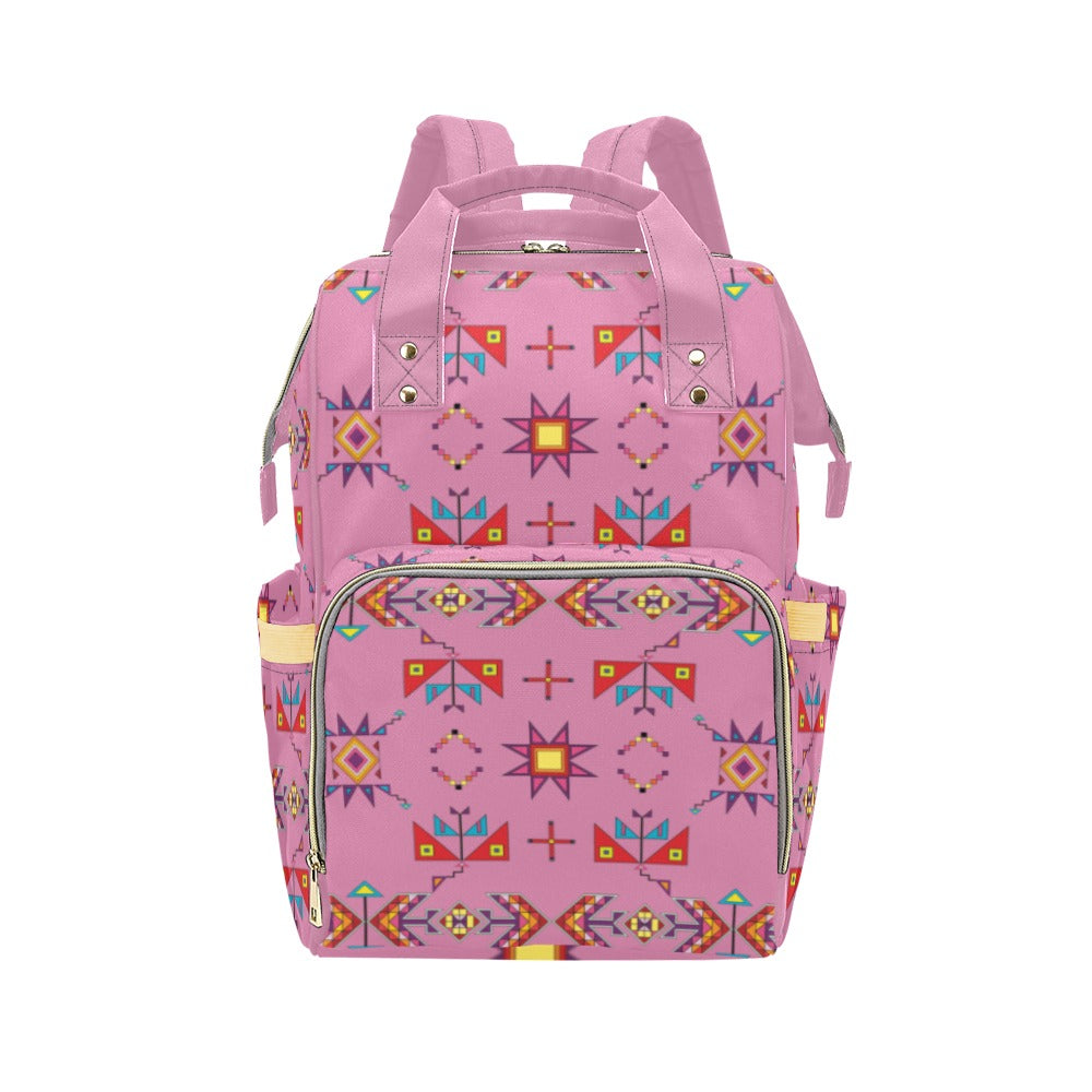 Scattered Generations Pink Multi-Function Diaper Backpack/Diaper Bag