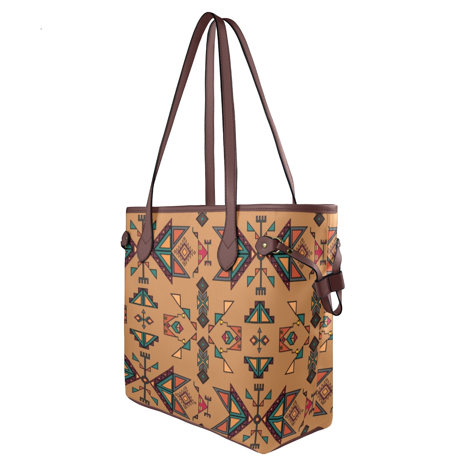 Arrow Dawn Brown Clover Canvas Tote Bag