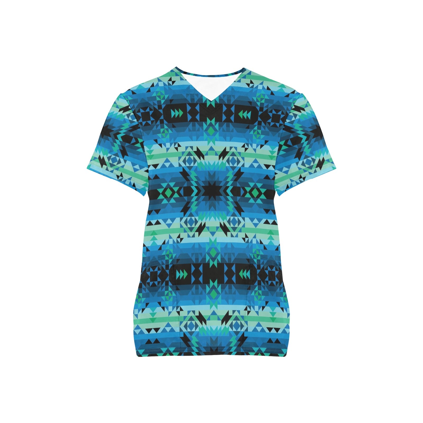 Green Star Scrub Top