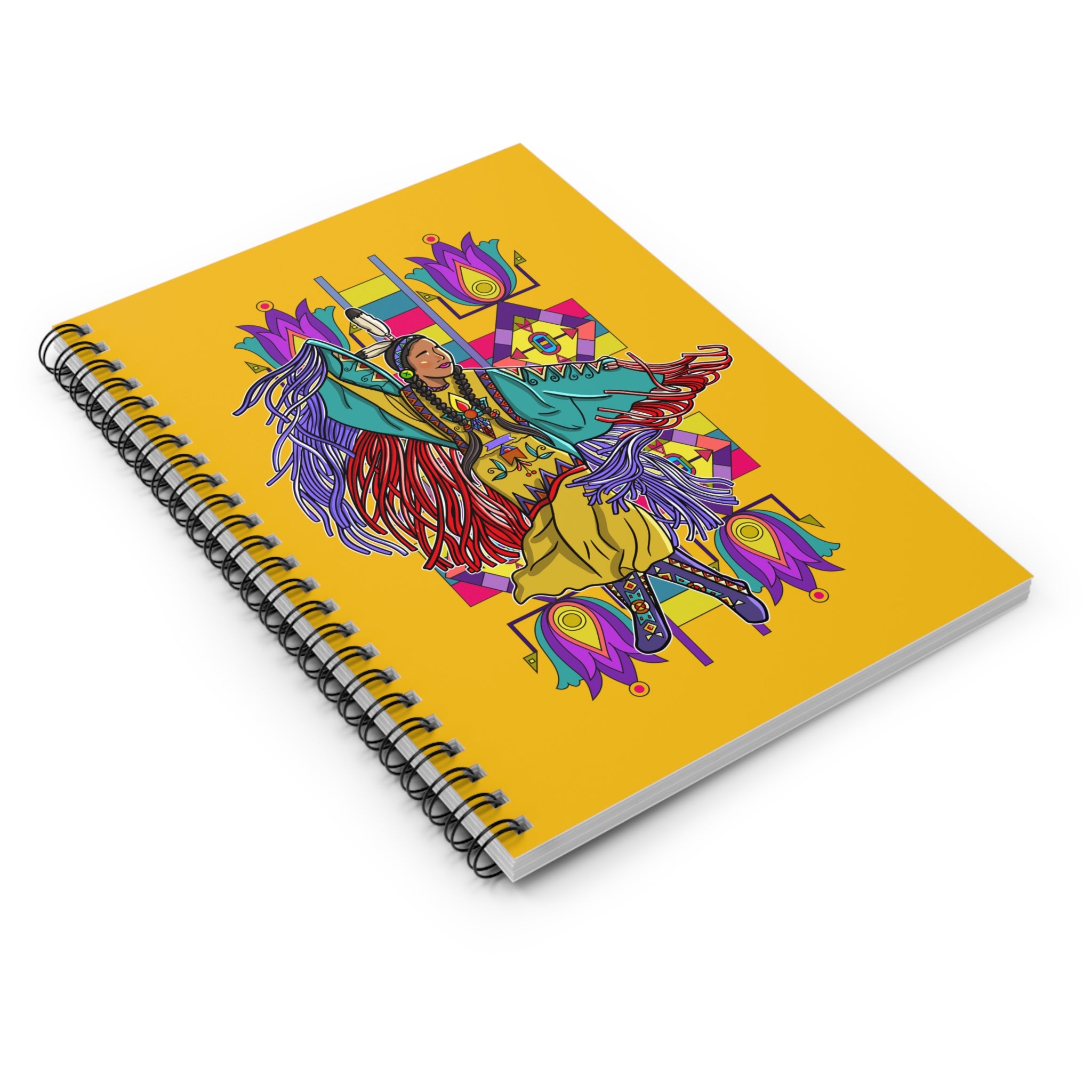 Fancy Dancer Trans BG 2 Spiral Notebook