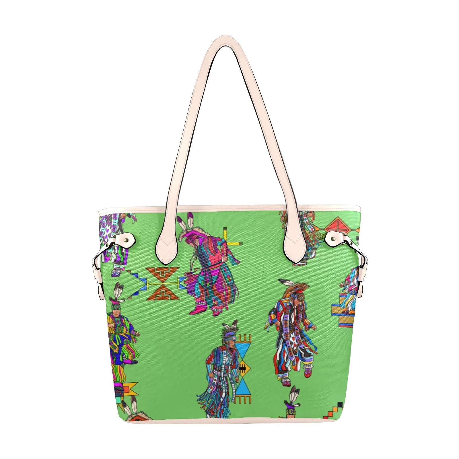 Men's Grass Dancers Grass Clover Canvas Tote Bag
