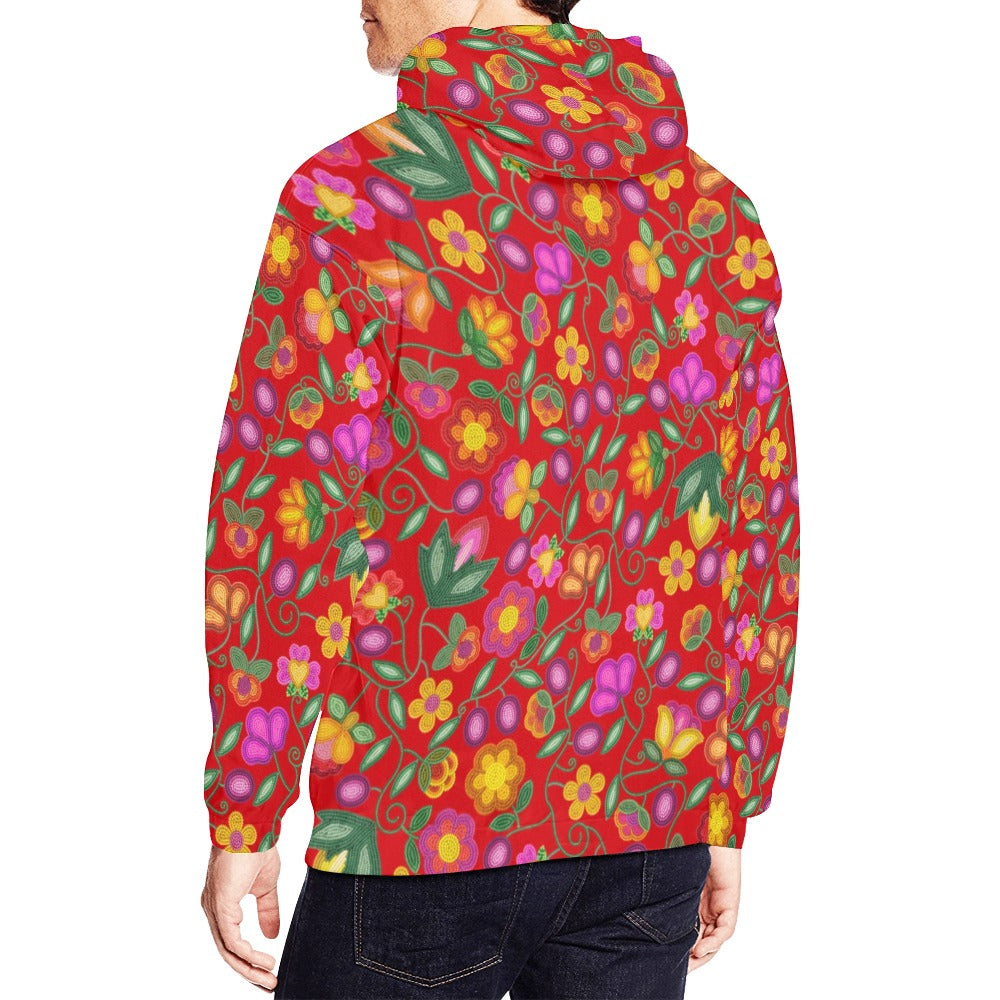 Boreal Bounty Red Hoodie for Men (USA Size)