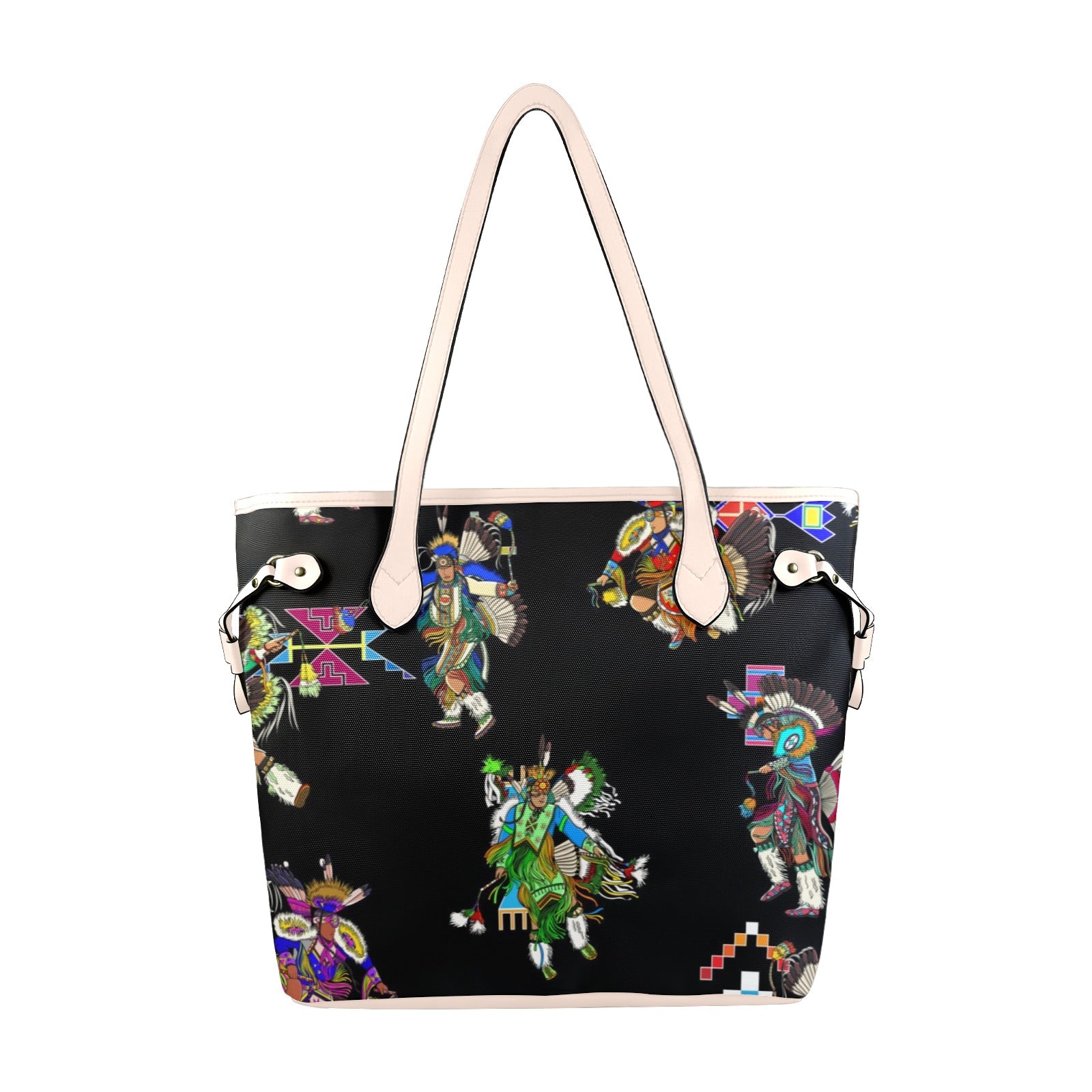 Men's Fancy Dancer Black Clover Canvas Tote Bag