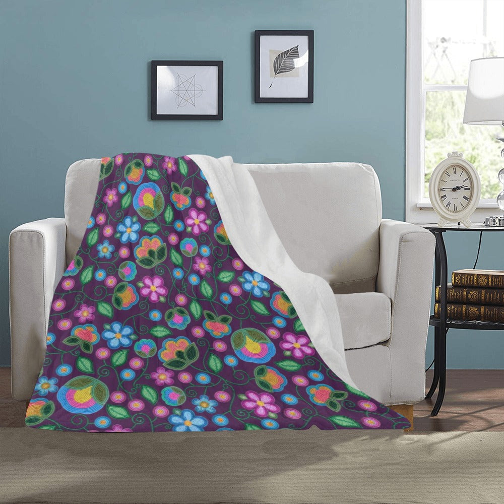 Turquoise Sunbeam Violet Ultra-Soft Micro Fleece Blanket 40"x50"