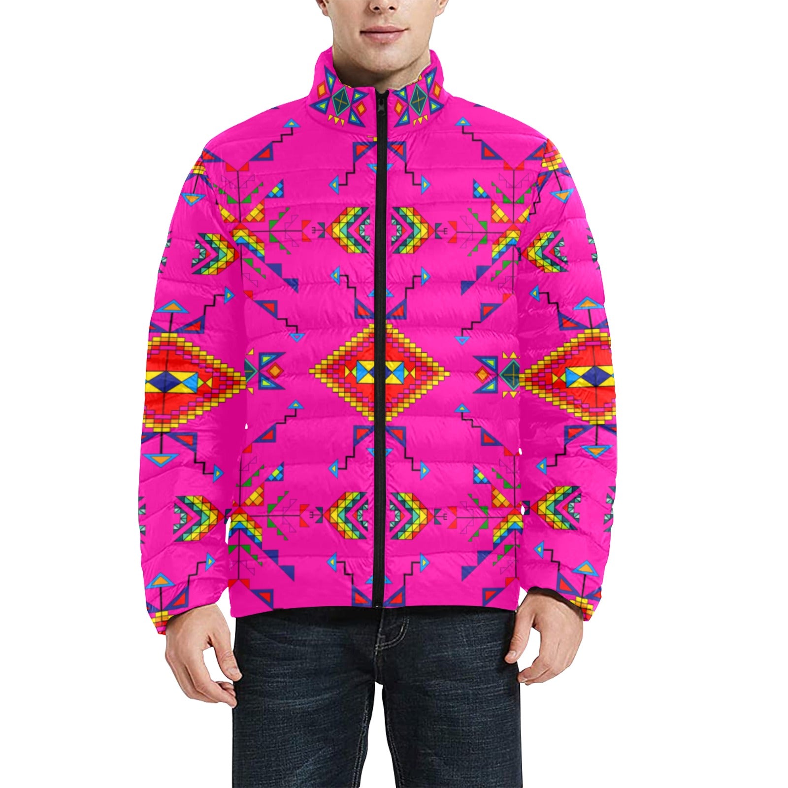 Buffalo Jump Pink Men's Padded Jacket