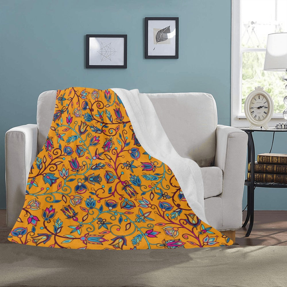 Buffalo Bloom Orange Ultra-Soft Micro Fleece Blanket 50"x60"