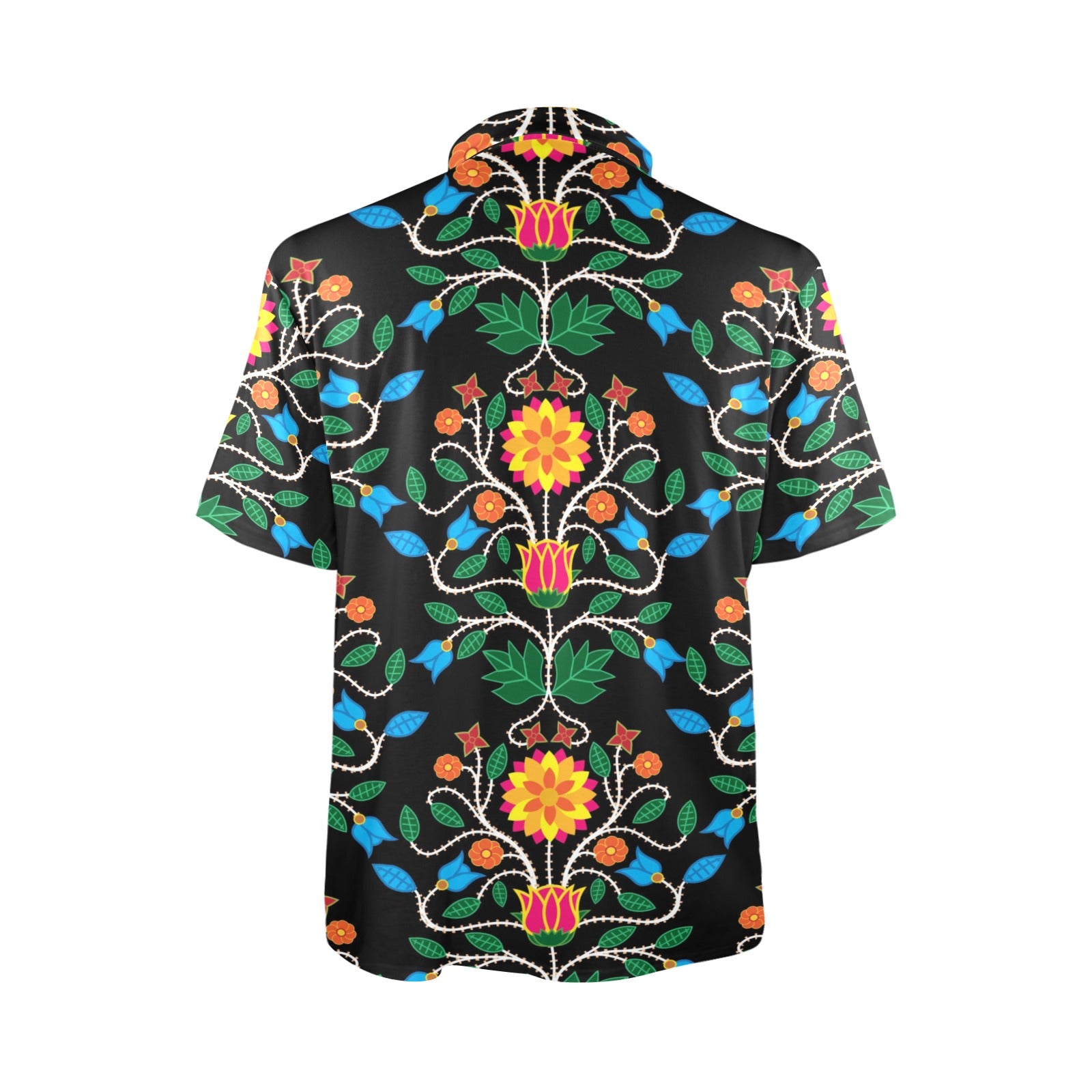 Floral Beadwork Four Clans Polo Shirt