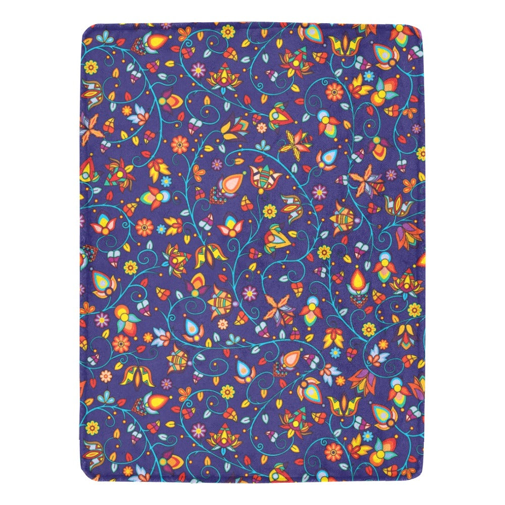 Thorny Path Blue Ultra-Soft Micro Fleece Blanket 60"x80"