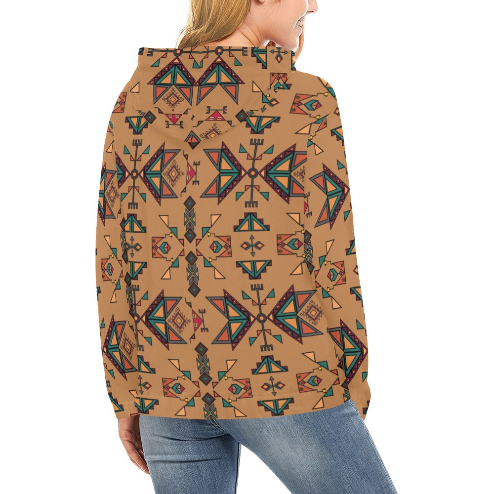 Arrow Dawn Brown Hoodie for Women (USA Size)