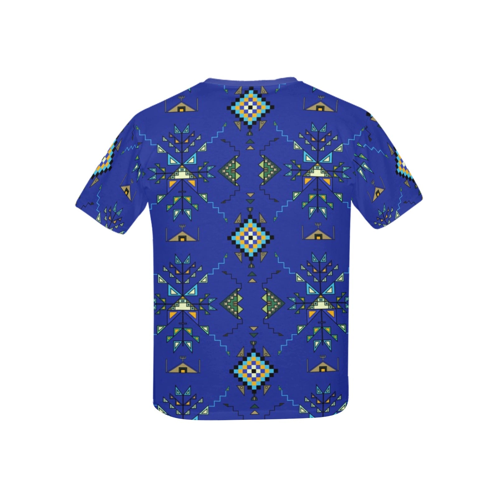 Bear Shield Dark Blue Kids' T-shirt (USA Size)