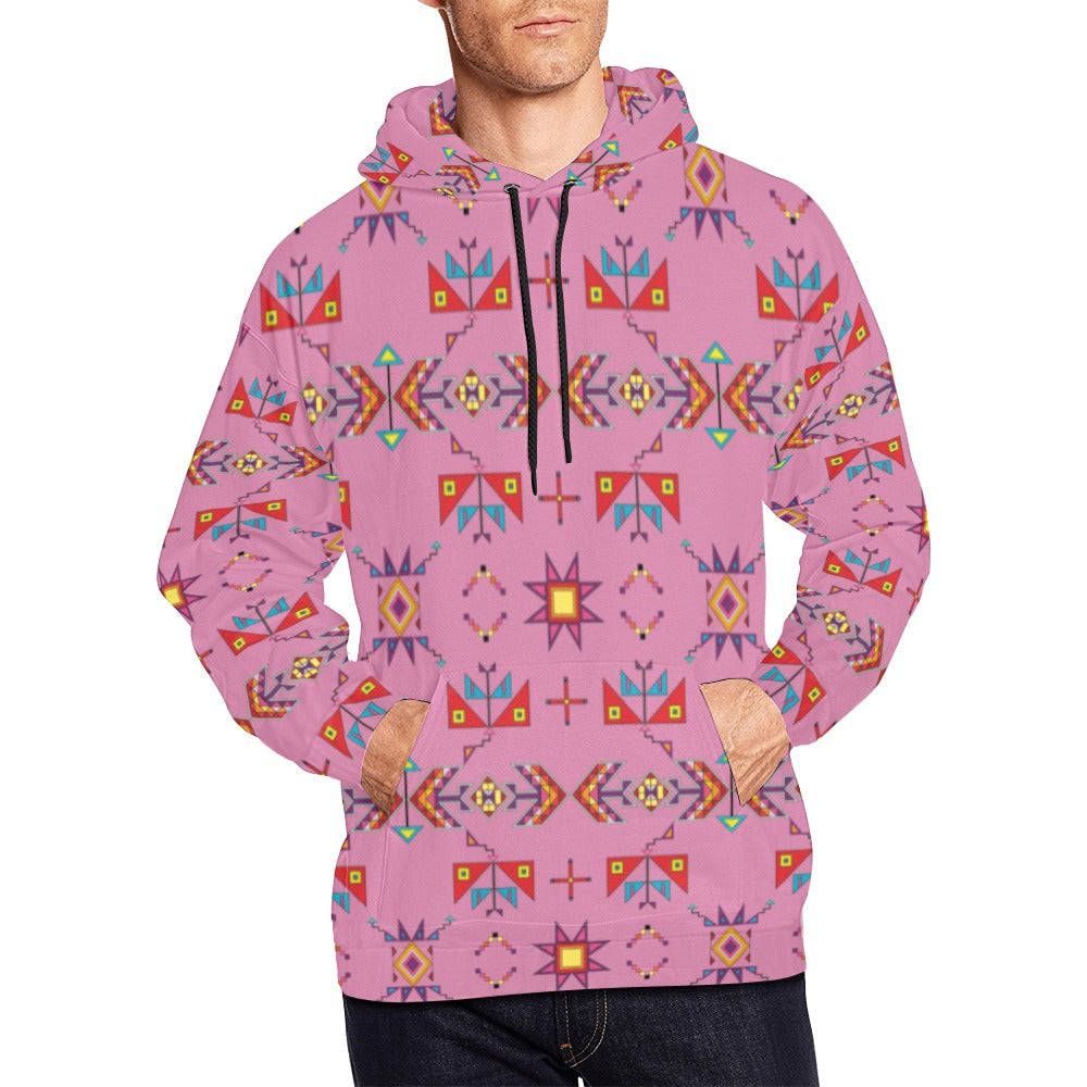 Scattered Generations Pink Hoodie for Men (USA Size)