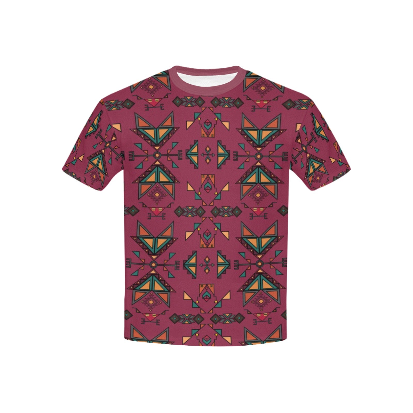 Arrow dawn Fabric Maroon Kids' T-shirt (USA Size)