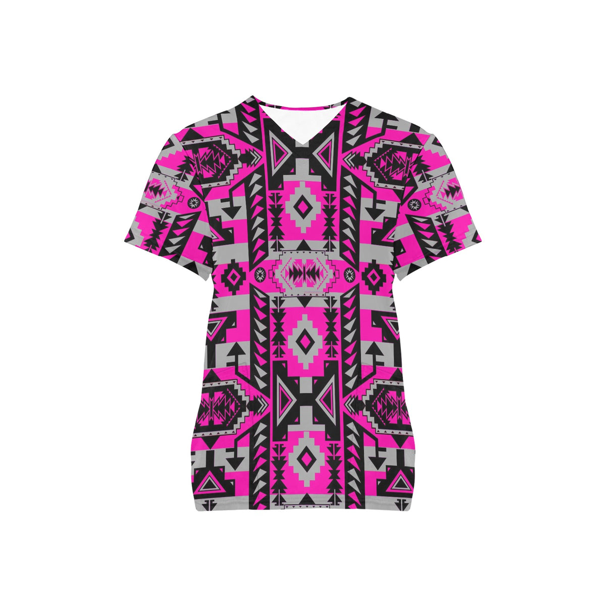 Chiefs Mountain Stunning Sunset Scrub Top