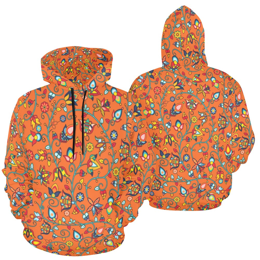 Thorny Path Orange Hoodie for Men (USA Size)