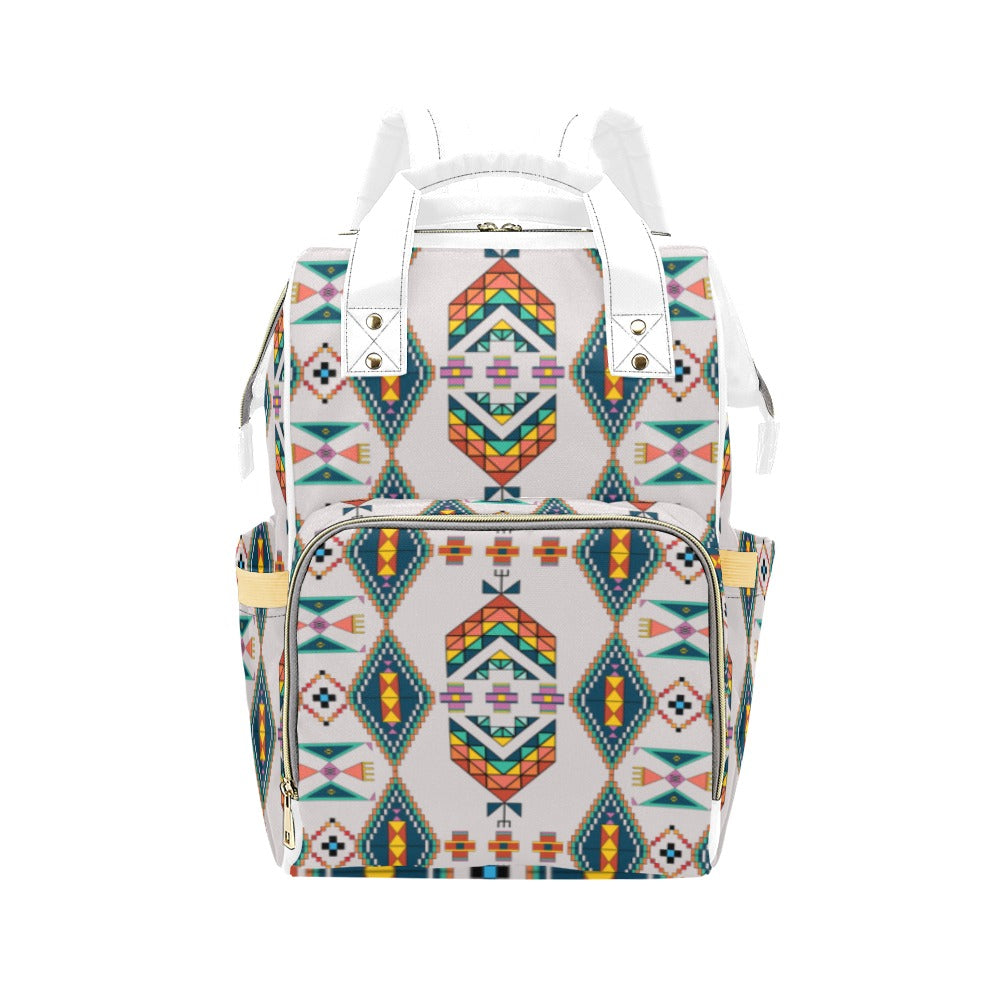 Travois Tipi Grey Multi-Function Diaper Backpack/Diaper Bag
