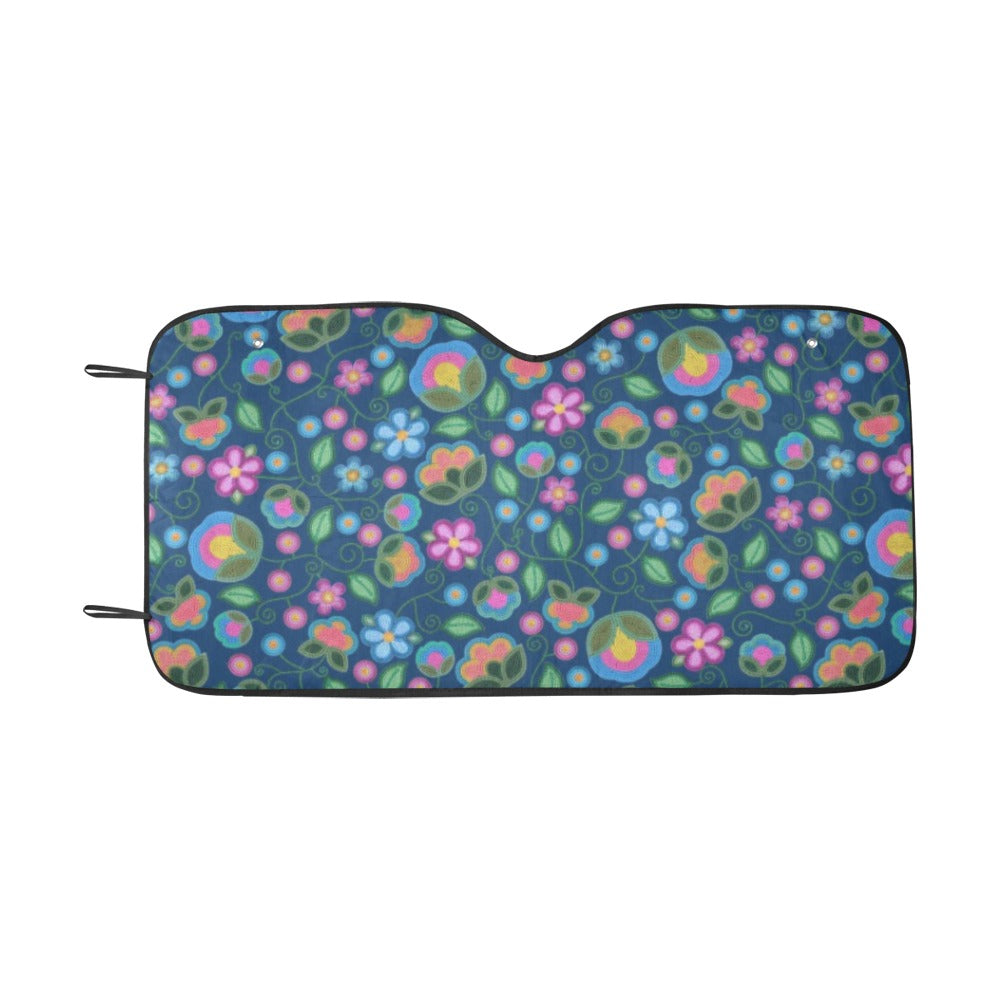 Turquoise Sunbeam Blue Car Sun Shade 55"x30"