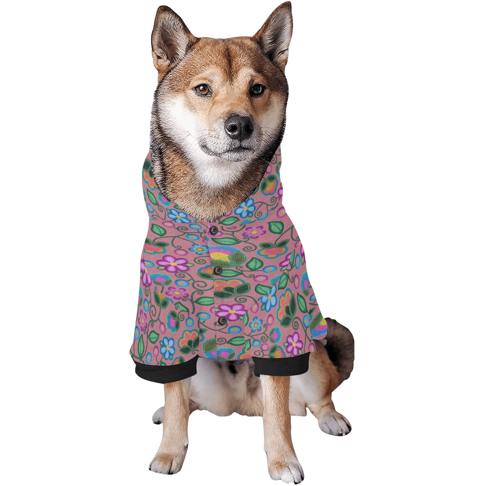 Turquoise Sunbeam Peach Pet Dog Hoodie