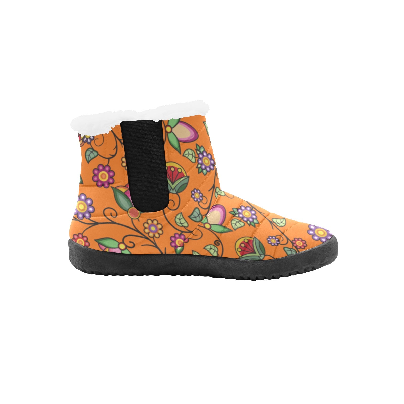 Heartbeat Petals ECM Orange Women's Padded Winter Boot