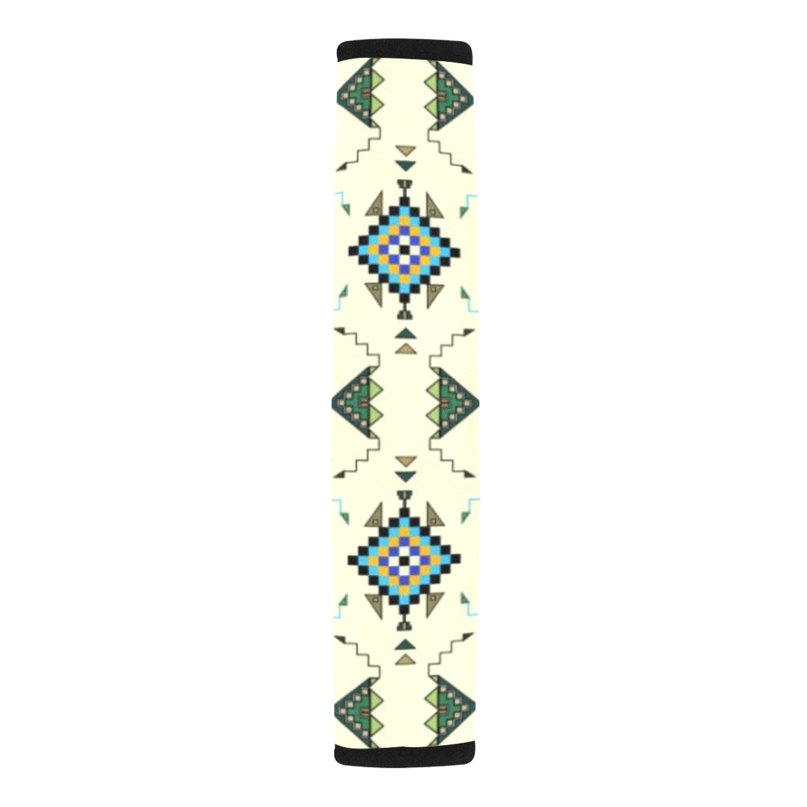 Bear Shield Cream Car Seat Belt Cover 7''x12.6'' (Pack of 2)