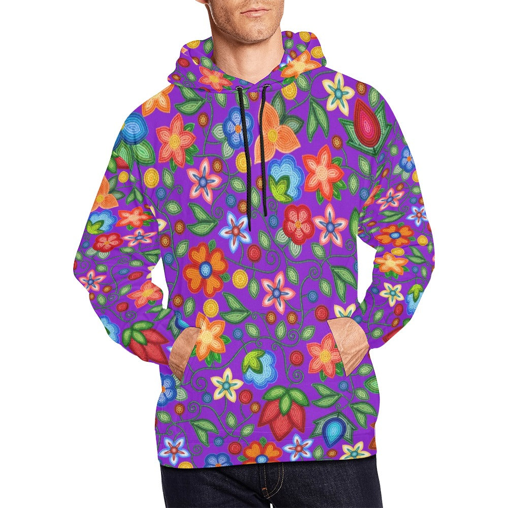 Morning Harmony Purple Hoodie for Men (USA Size)