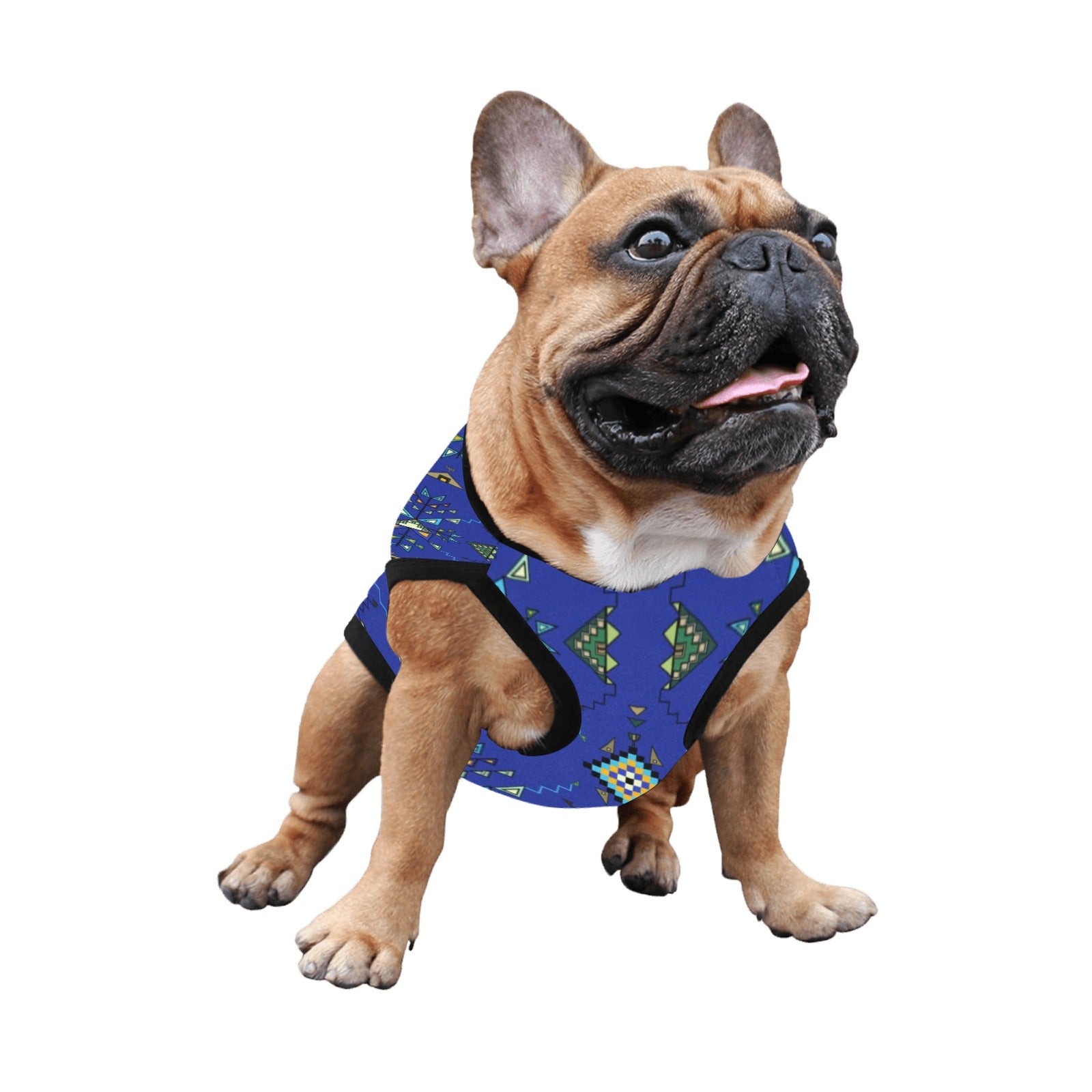 Bear Shield Dark Blue Pet Tank Top