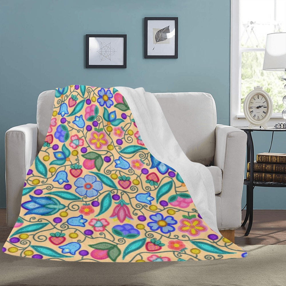 Sweet Offering Cream Ultra-Soft Micro Fleece Blanket 60"x80"