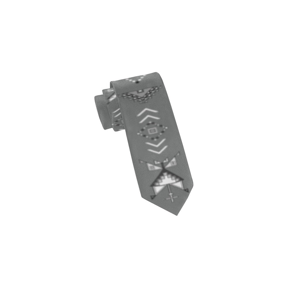 Owl Watcher Geometric Classic Necktie (Two Sides)