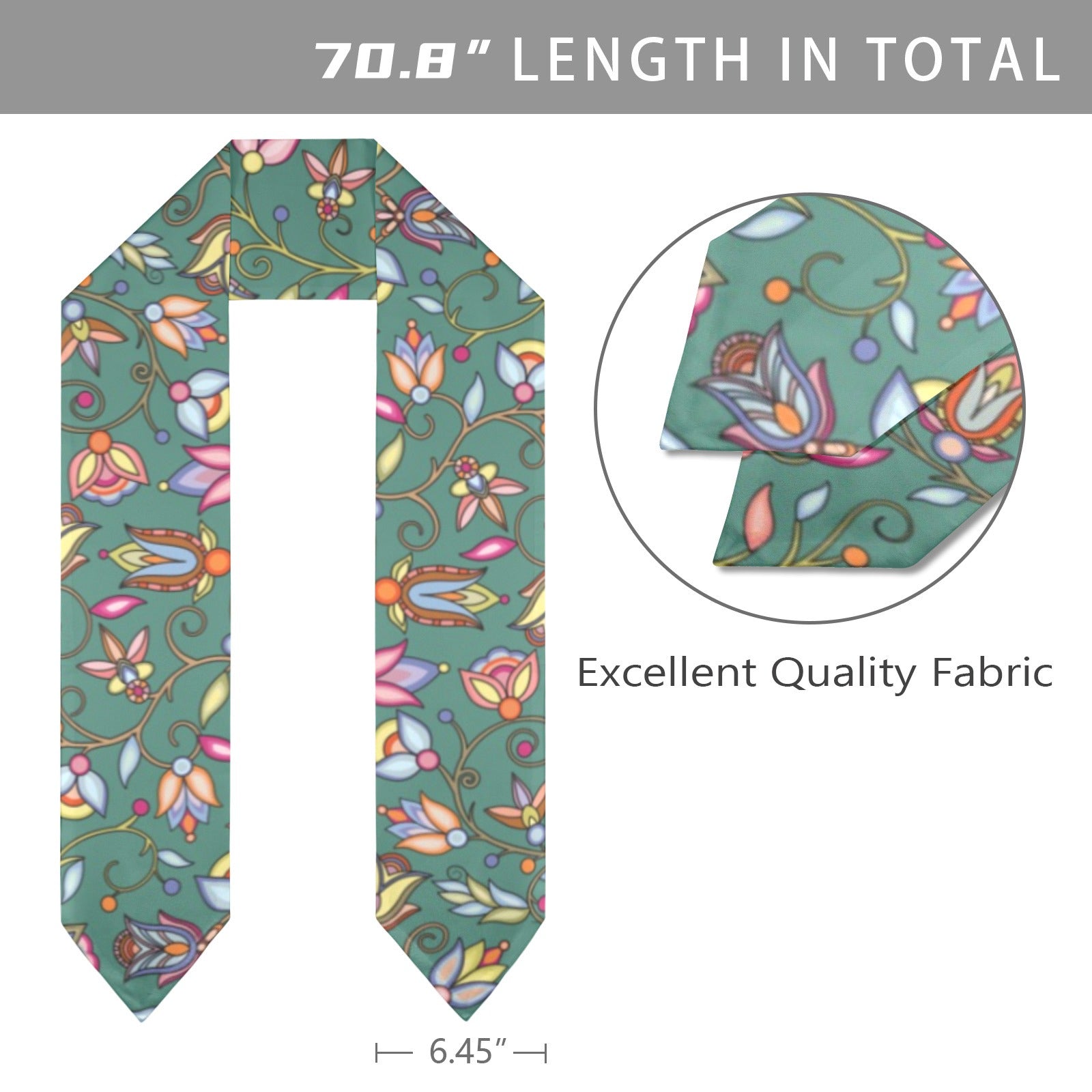 Buffalo Bloom Pond Reflection Graduation Stole
