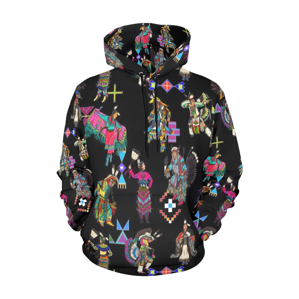 Grand Entry Dancers Black Hoodie for Men (USA Size)