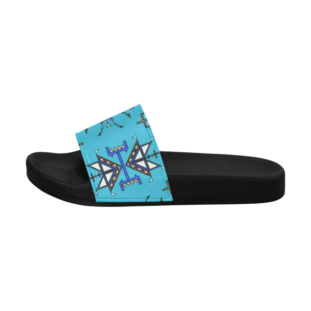 Eagle Strike Blue Women's Slide Sandals