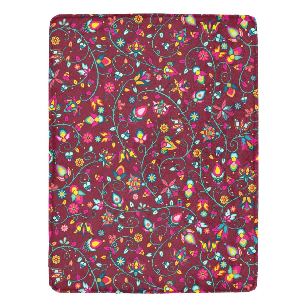 Thorny Path Cranberry Ultra-Soft Micro Fleece Blanket 60"x80"